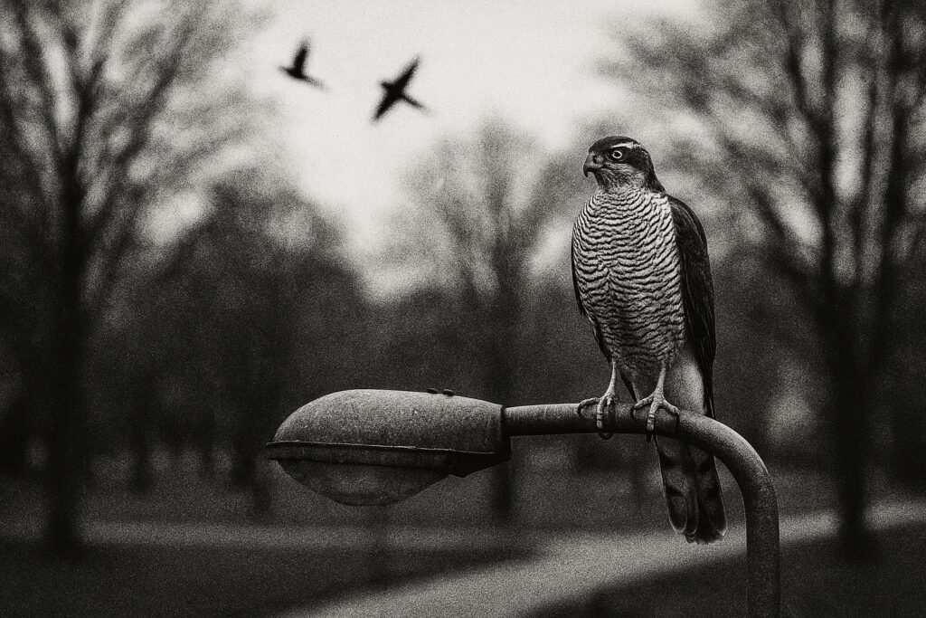 Goshawks’ comeback could see them hunting invasive parakeets in Britain’s suburbs