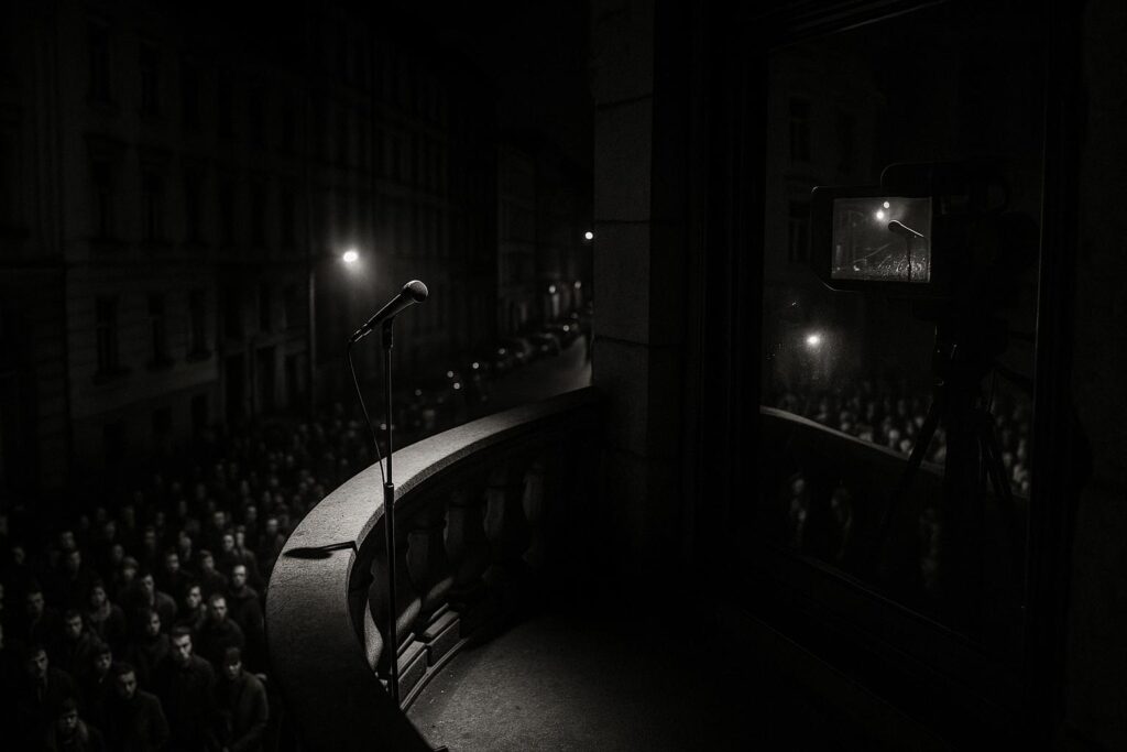 Evita’s balcony moment turns West End into a street spectacle while readers retreat to Penelope Fitzgerald